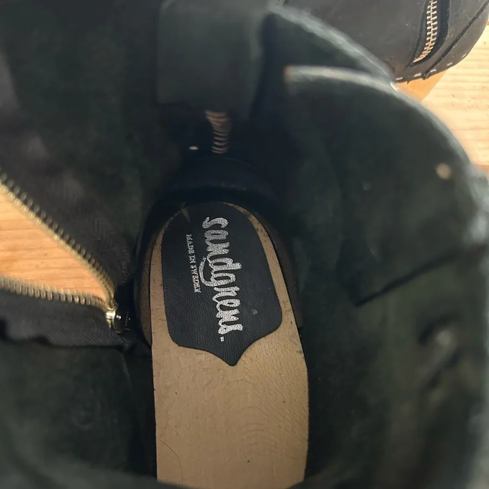SANDGRENS New‎ York Clog Boots Black Nubuck 41 US 10-10.5 - Picture 10 of 16